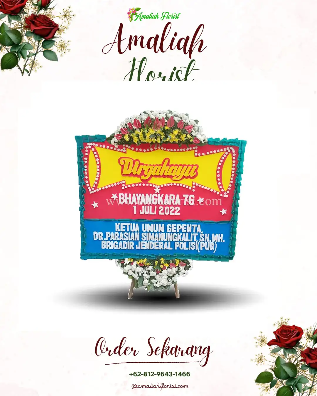 Papan Bunga HUT Ulang Tahun Ngluyu